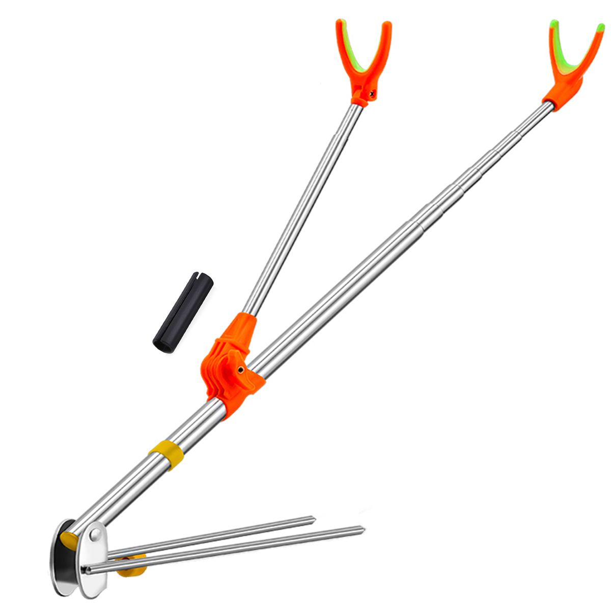 170cm/210cm Telescopic Fishing Rod Bracket With Ground Stake