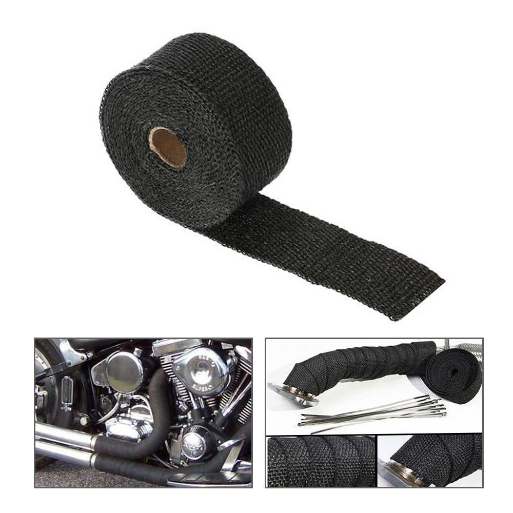 0.5/1/3/5m Fiberglass Heat Exhaust Wrap Roll Motorcycle Car