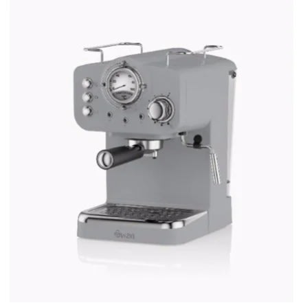 Swan Retro Pump Espresso Coffee Machine With 15 Bars Pressure & Milk Frother