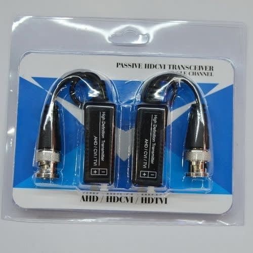 Hd Cctv Via Twisted Pairs Adapter 720p Hd Cvi/tvi/ahd Pive Video Balun Male Bnc - 3 Pairs