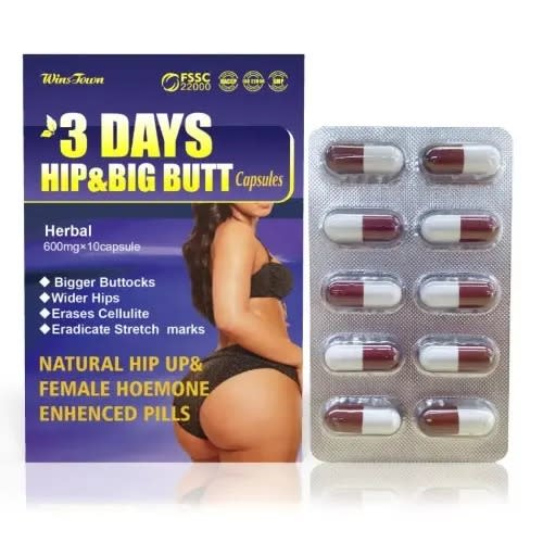 Winstown 3 Days Hip & Big Butt Capsules - 600mg X 10 Capsules