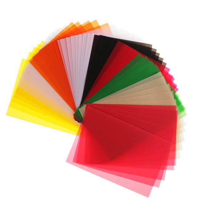 50pcs 15x10cm  Coloured Translucent Tracing Papers For DIY Cardmaking