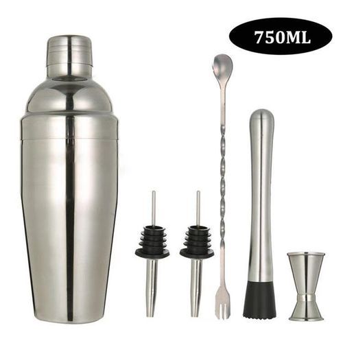 Cocktail Mixer + Pourer- Silver
