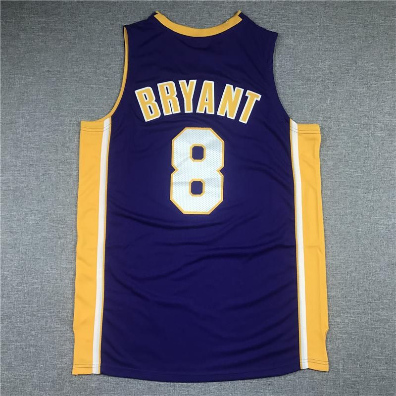 Purple and gold Lakers basketball jersey Kobe Bryant mesh breathable sports vest