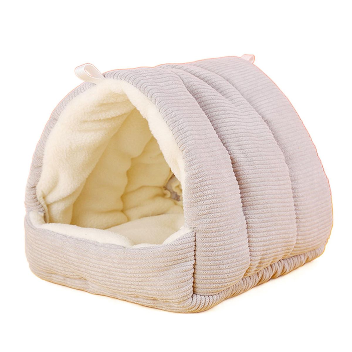 Pet Cotton Nest Soft Small Animal Sleeping Hamster House Light Grey