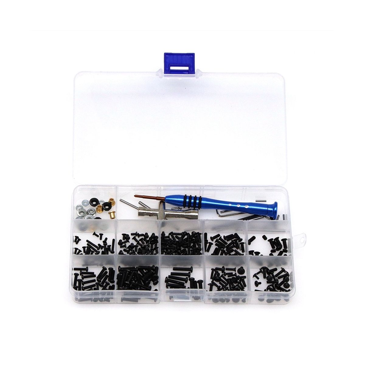M2 M25 M3 Screw Fastener Kit Tool Box for WLtoys 144001 144010 124007 124016 124017 124018 124019 RC Car Spare Parts