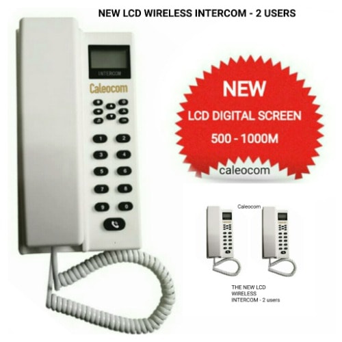 Wireless Intercom Lcd New Model - 2 Users.
