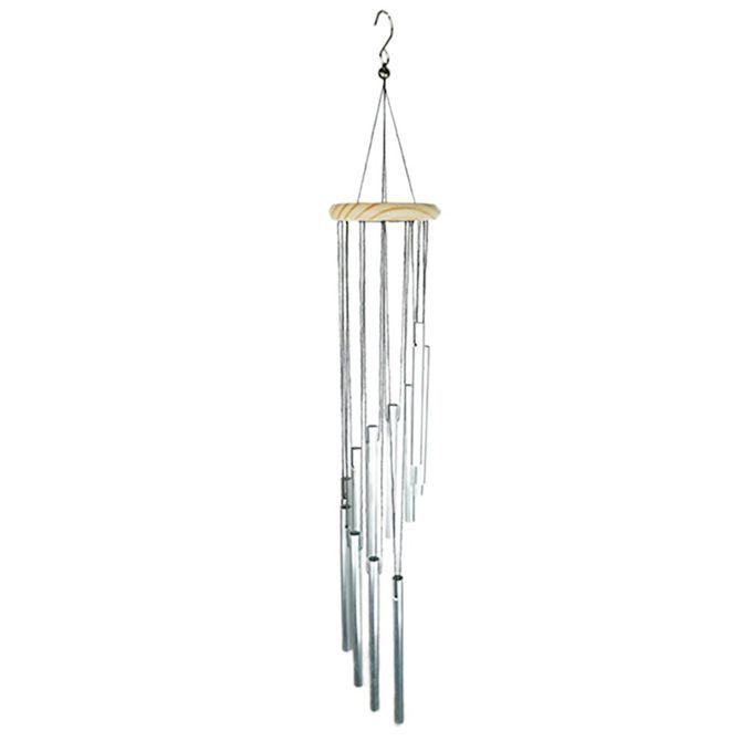 Solid Wood Rotating   Wind  Hime With Smooth In Ision Aluminum Tube-red+gold+si Er-8.5*90 M