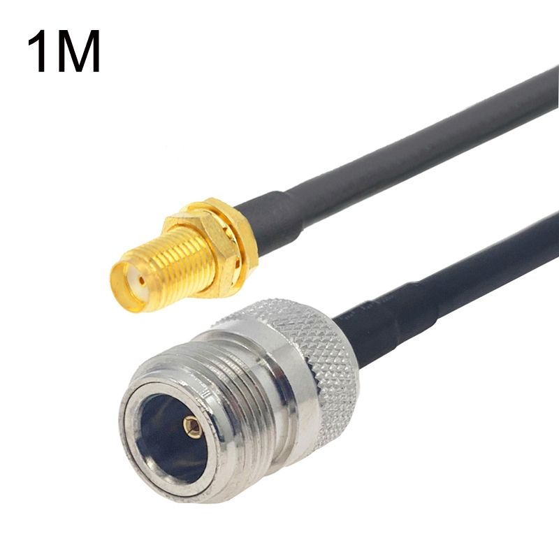 SMA Female To N Female RG58 Coaxial Cable, Cable Length:1m