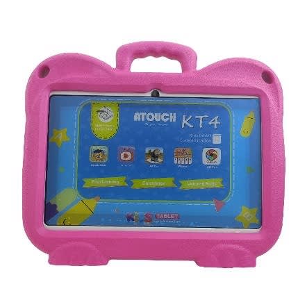 Kt4 Kids Tablet Pc With Free Gifts - 7" - 128GB ROM - 6GB RAM - Wifi - 4000mAh - Pink