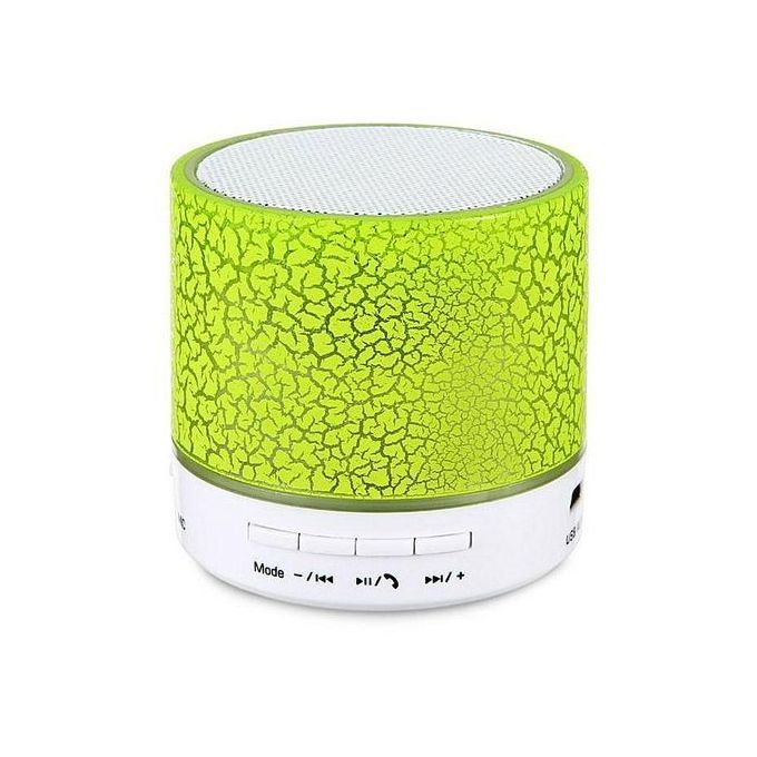 A9 Wireless Bluetooth Speaker Portable LED Mini Hands Free TF USB Subwoofer Music Sound Player For Car Phone Iphone PC(Green) HT-S