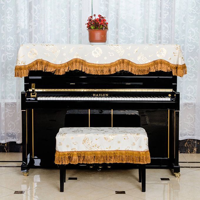Piano Stool Chair Cover Dust Protection For Piano Single Seat Bench