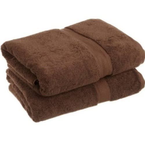 2 Set Of Large Bath Towel - Brown