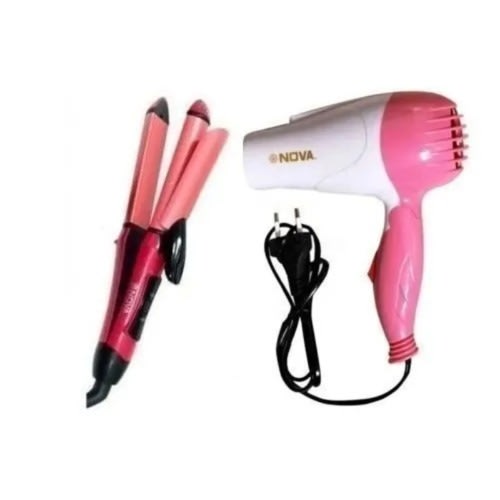 Hair Dryer And 2-in-1 Hair Straightener