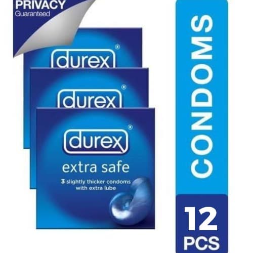 Condoms - Extra Safe - 3 Packs Of 12pcs