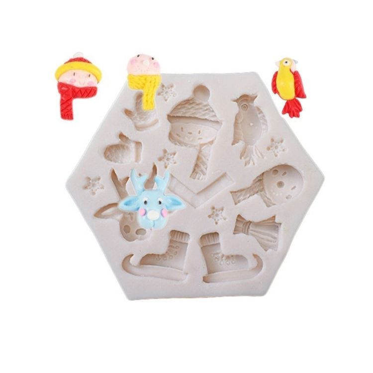 DIY Christmas Silicone Decoration Mold 50-1945-B