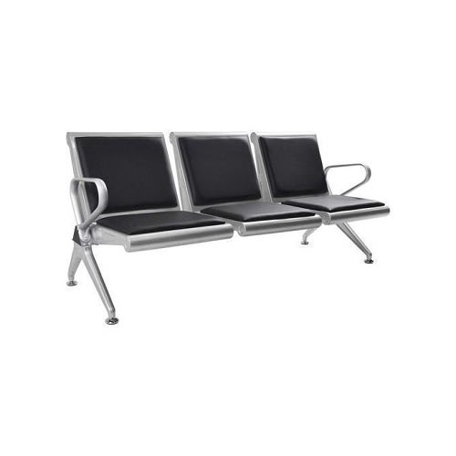 Leather Reception/Airport Waiting Chair - 3 Seater