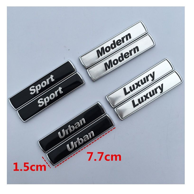 Metal Alloy Fender Trunk Letters Sport Modern Urban Badge 3