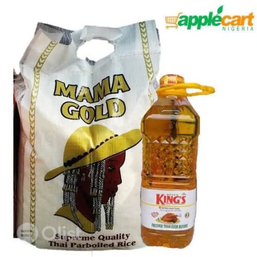 Mama Gold Bag Of Rice - 10kg With Vegetable Oil-2l