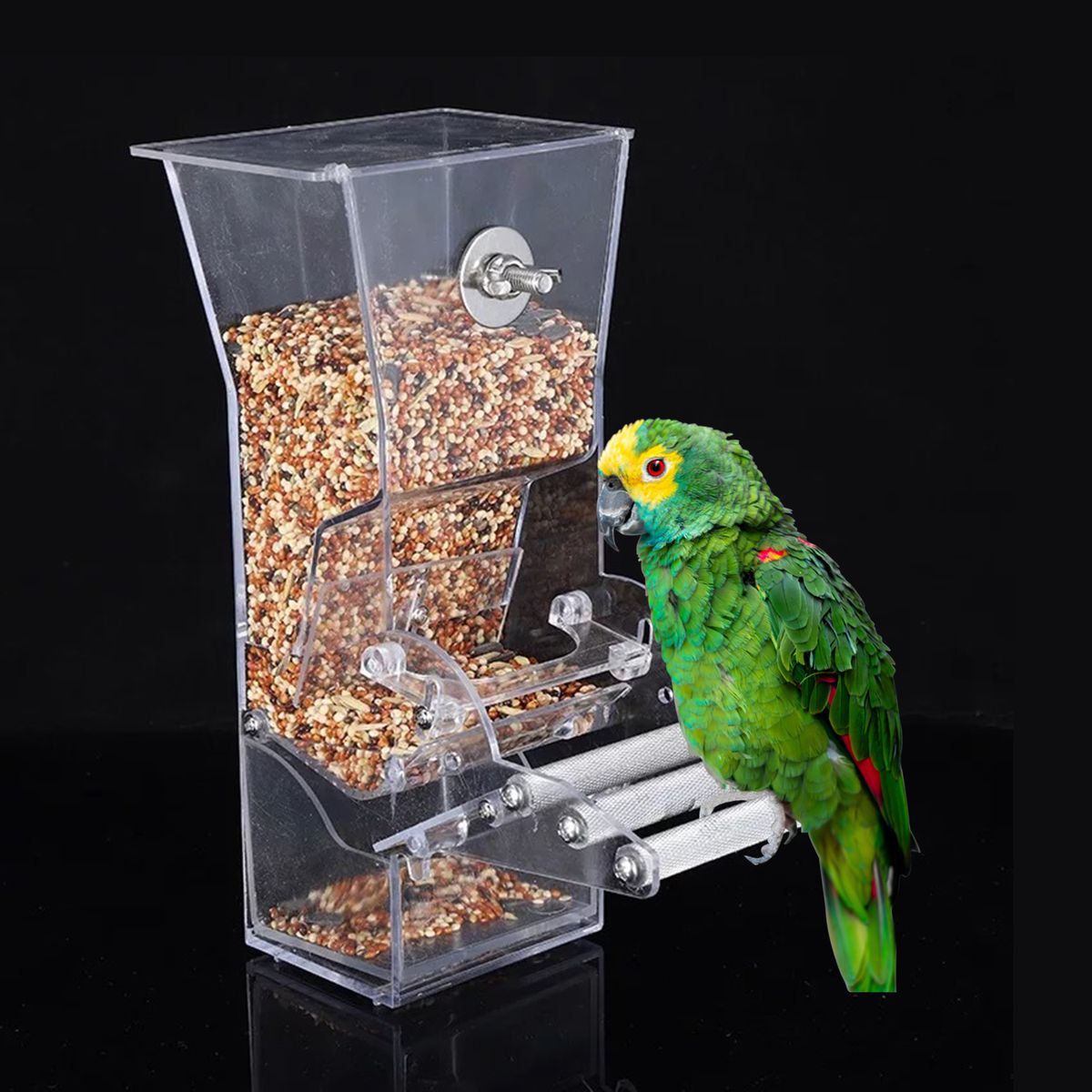 Hanging Bird Feeder For Cage Bird Feeder House Bird Feed Box