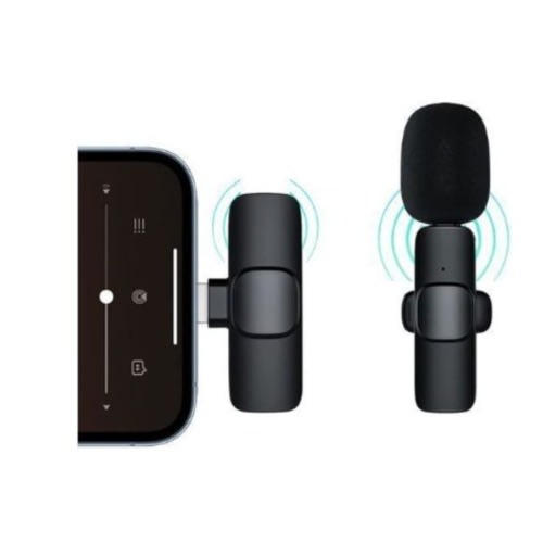 K9 Wireless Lavalier Microphone For Type-c Android Devices, Lapel Clip-on Min