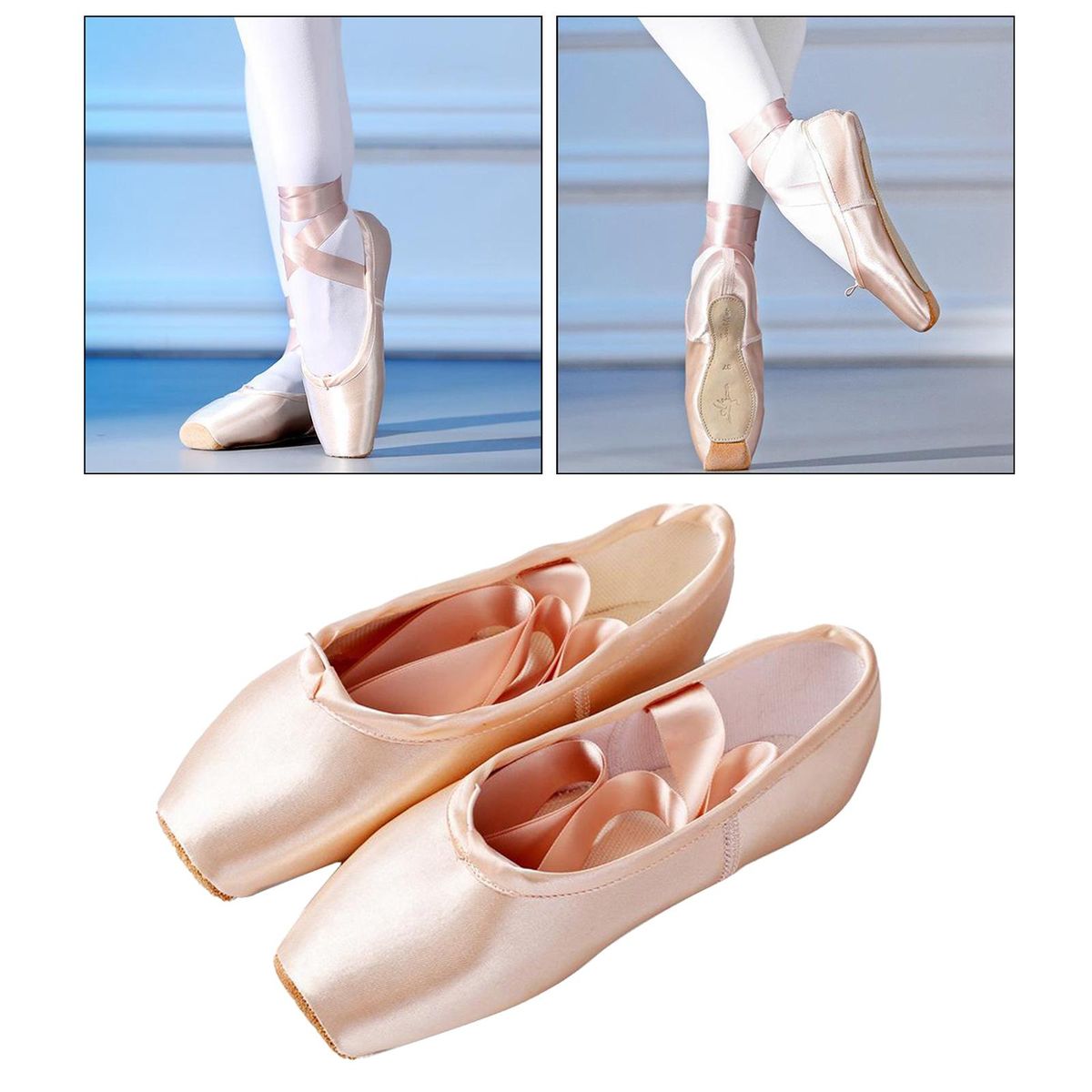 Women Girls Ladies New Dancing Pink Professional Pointe