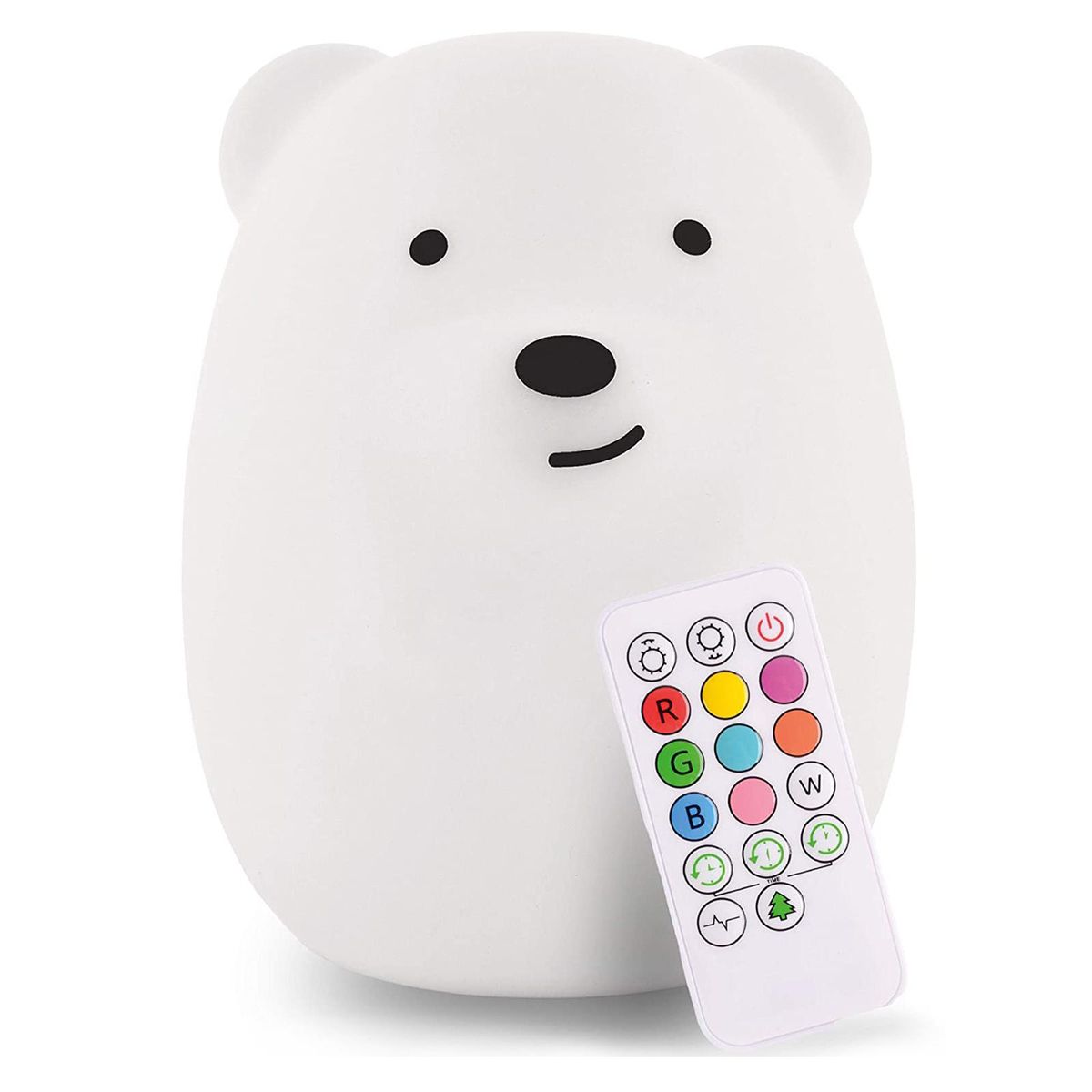 Bear Silicone Night Light Pat Pat Color-changing Light  Atmosphere Light Children's Gift