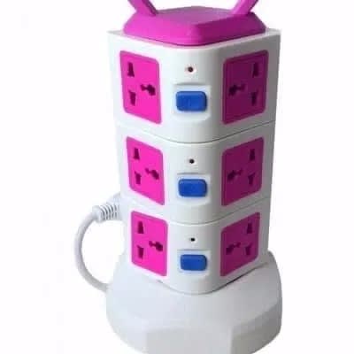 12 Way Extension With Power Surge Socket