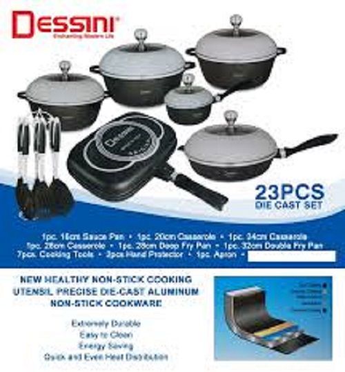 23 Pcs Premium Set-3 Pcs- Non-Stick Pots/+ 1 Frying Pan