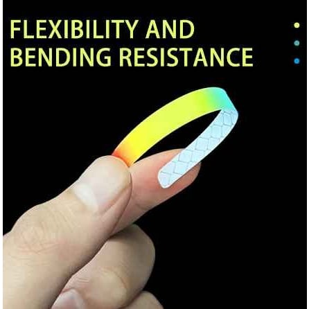 Multicoloured Tyre Wheel Sticker Car Reflective Sticker - 20pc