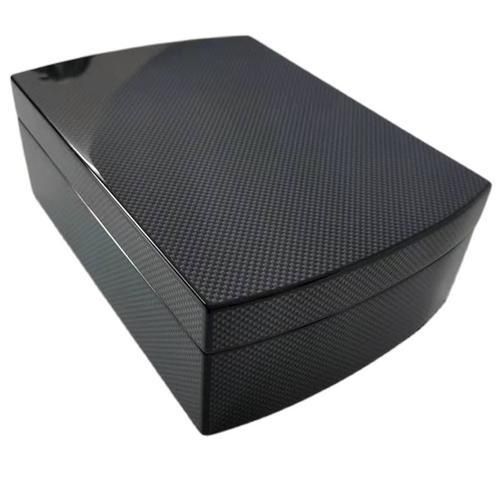 Handcrafted Carbon Fiber Cigar Humidor Home Office Cigar Packing Box Cigar Cabinet Holds 20~30 Cigarette