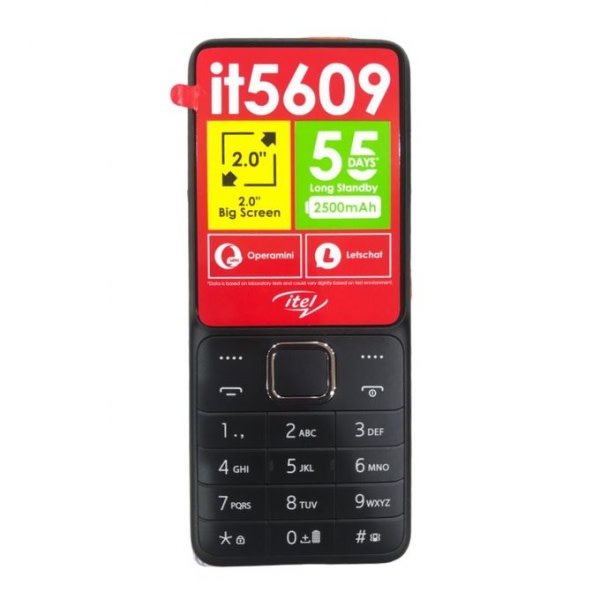 Itel 5609 Dual Sim, 2500mah , Wireless, Feature Phone - Blue