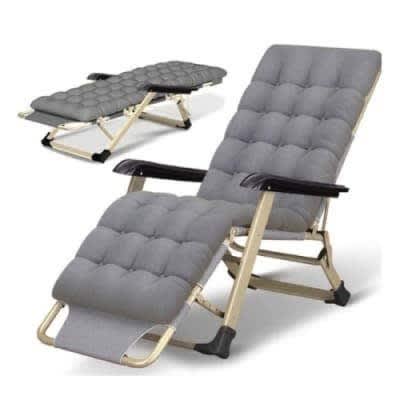 Reclining Folding Chair - Gray