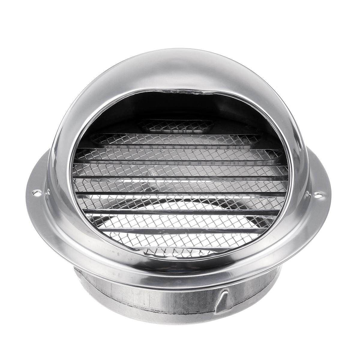 Stainless Steel Wall Air Vent Ducting Cover-150mm Silver