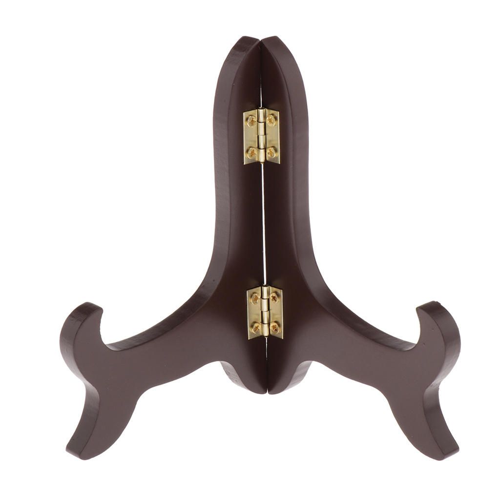 Wooden Plate Display Stand Wood Base Bracket Decoration- 5