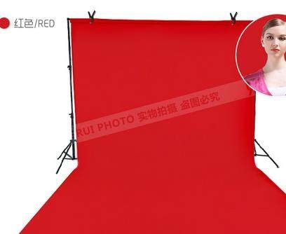 1.6X3m 5X10FT Green Non-woven Photography Studio Backdrop Background Red (red)