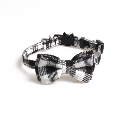 TD Cat Bow Tie Collar - Black & White
