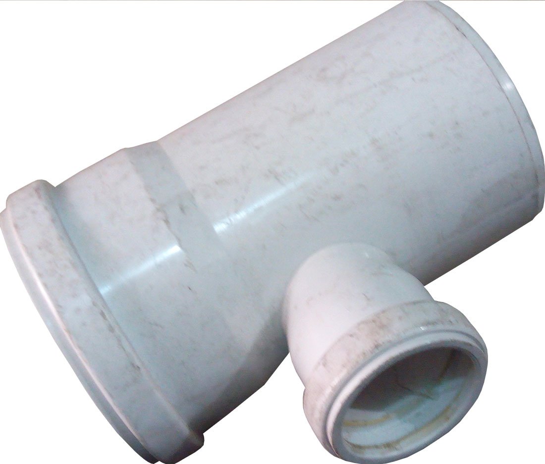 4" x 2" PVC Straight Tee