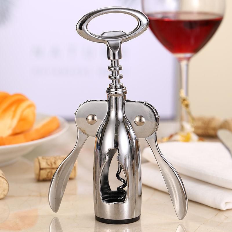 Red wine bottle opener Multifunctional wine opener Silver