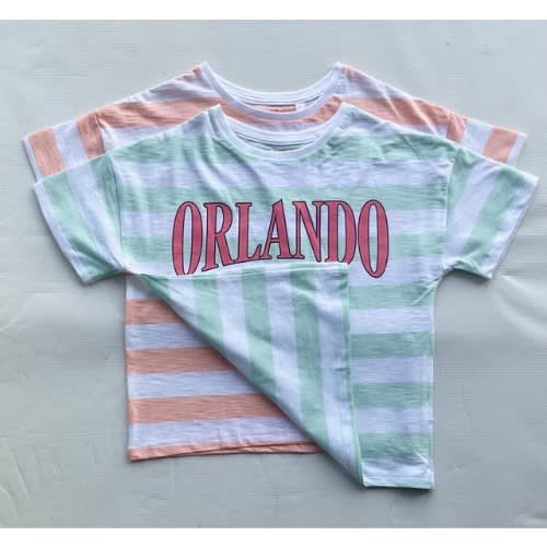 2 Pack Girls Strip & Pattern Crop Tops