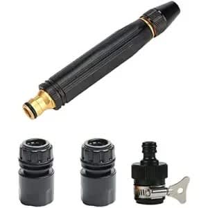Adjustable Water Pressure Hose Nozzles For Cars And Bike Wash + Garden Irrigation