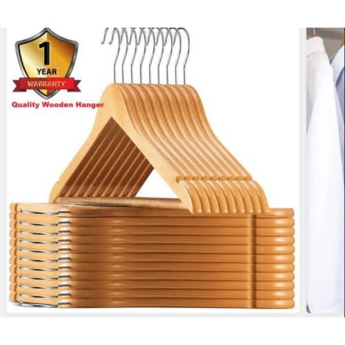 20 Pieces  Wooden Clothes Hangers