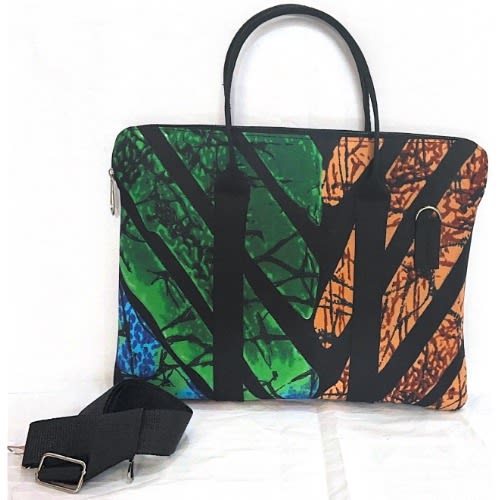 Colorful Material Ankara Laptop Bag - 14"