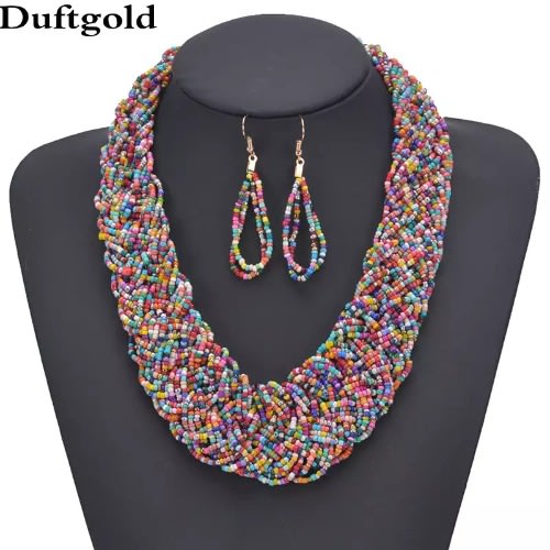 Multi Colour Bead Necklace