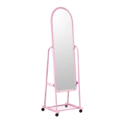 Standing Moveable Mirror With Wheels