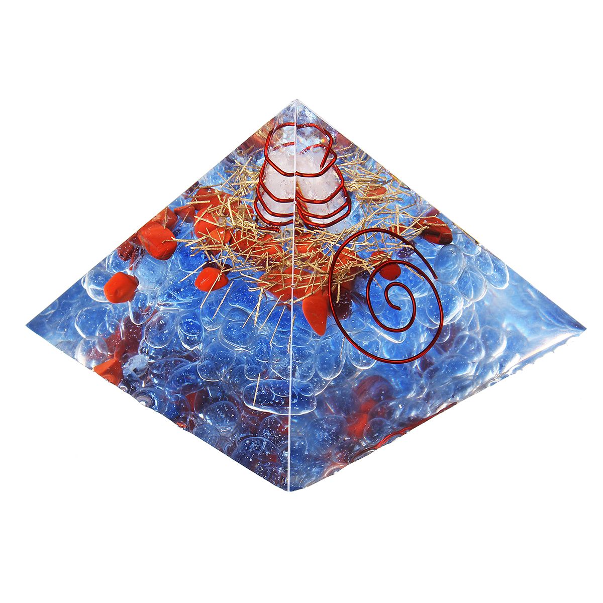 24Types Obsidian Crystal Healing Orgone Pyramid Energy