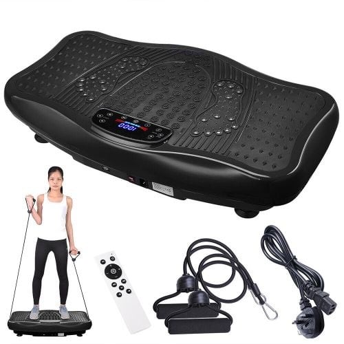 Ultrathin Vibration Platform Massager With Two Resistance Band