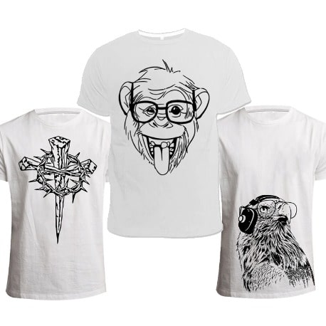 Top 3 White Picks T-shirt Bundle - White