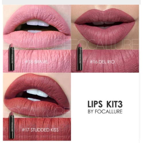 Matte Chunky 3 Lipsticks Set - Kit 3