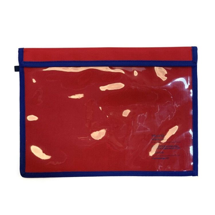 Waterproof Classified Document Bag, Color: Red (Large)